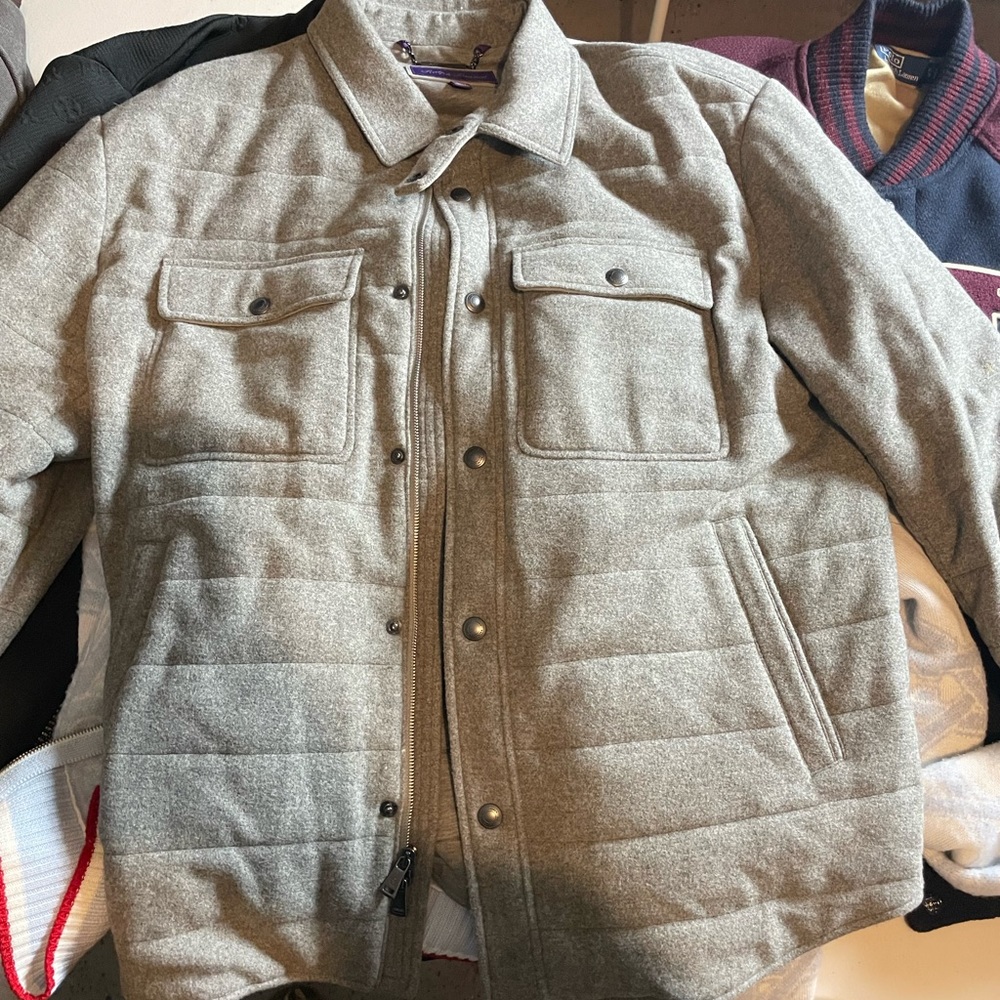 Designer pea coat Purple label normally 1,000 used but asking price only 700 - Picture 2 of 2